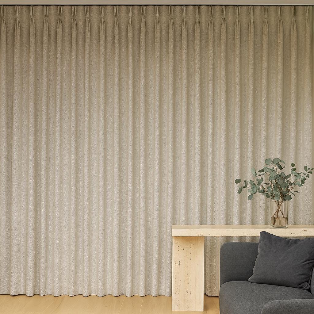 Grey Linen Pinch Pleat Curtains - Custom Sizes, Blackout or Cotton Lined — image 9