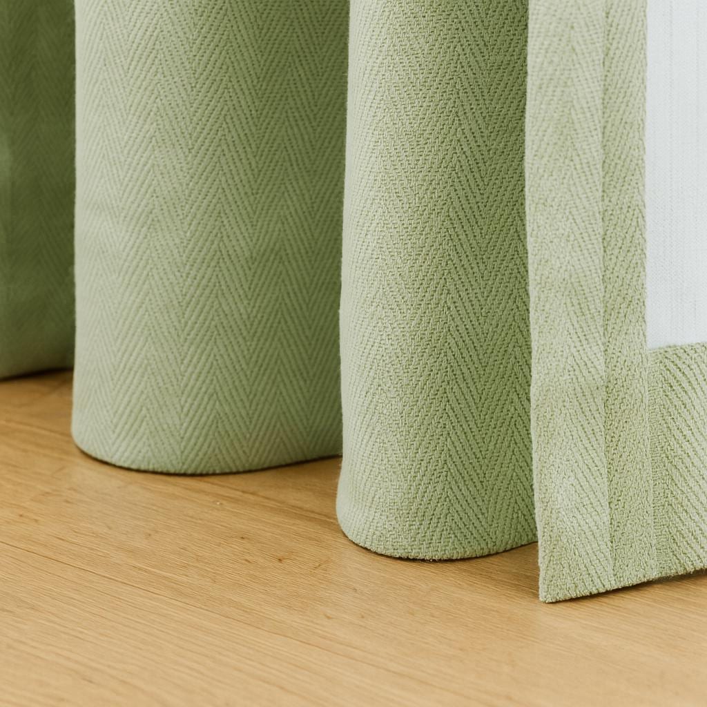 Sage Green Linen Curtains - Pinch Pleat, Made to Measure — image 4