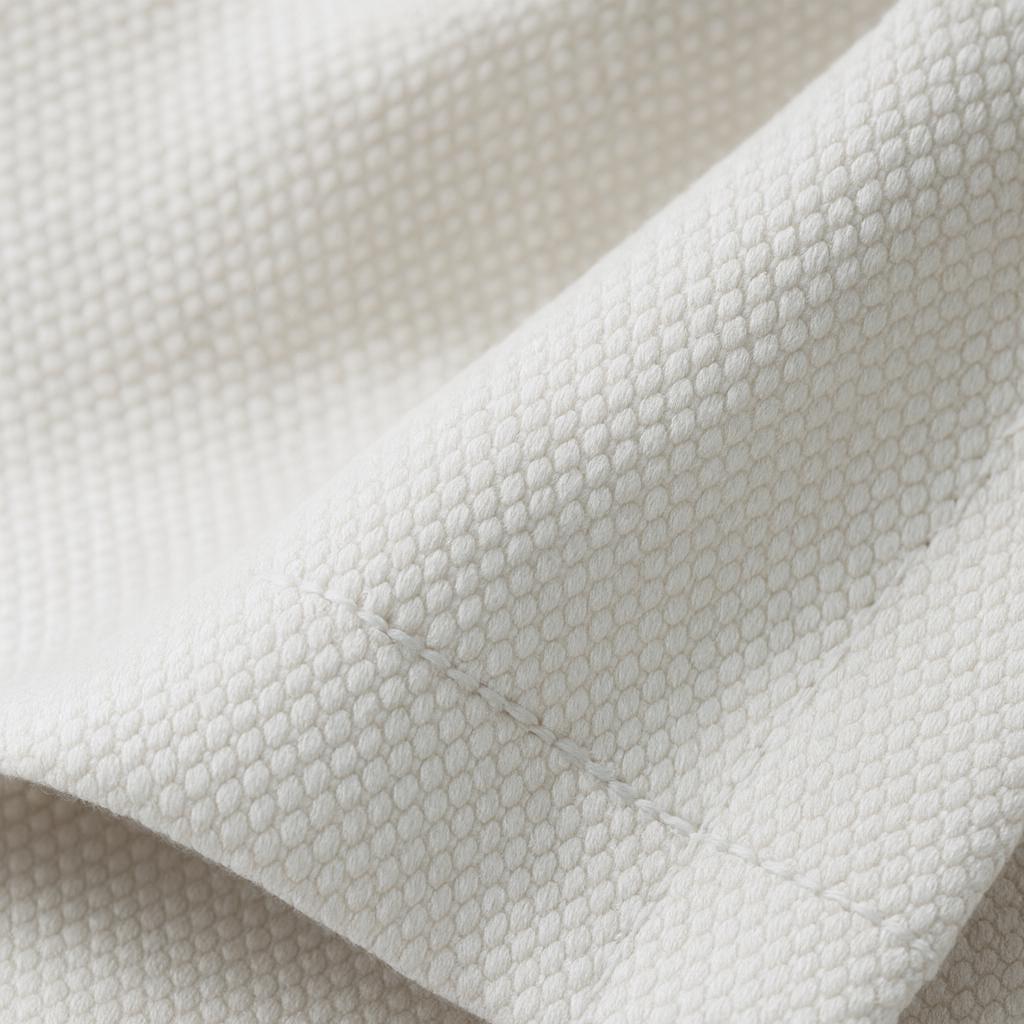 Artisan Weave Cotton Curtain: Solid Ivory, Blackout Lined, Custom Size — image 8