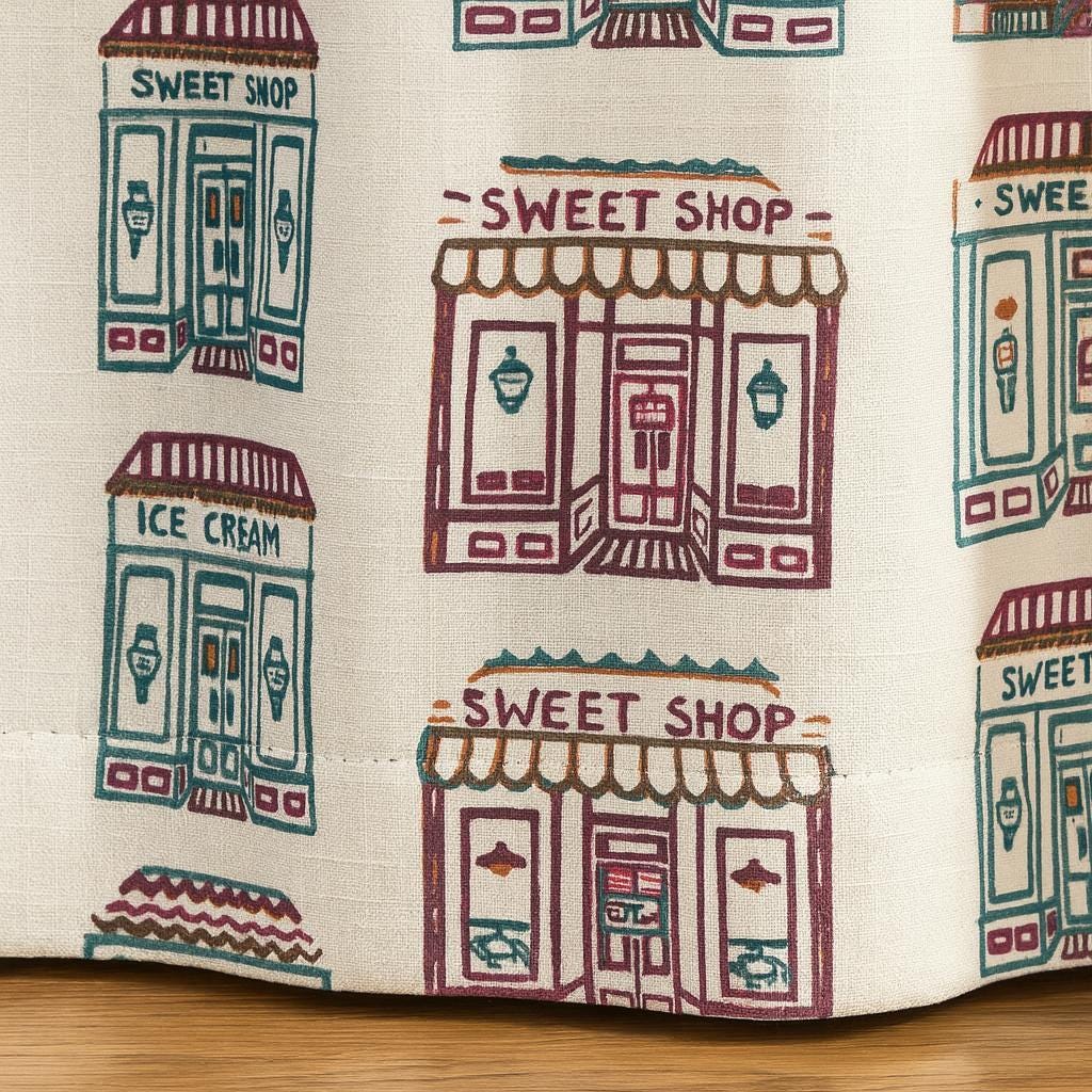 Kids Curtains: Sweet Shop Print, Organic Cotton - Custom Sizes — image 4