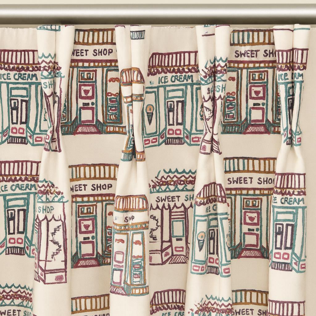 Kids Curtains: Sweet Shop Print, Organic Cotton - Custom Sizes — image 5