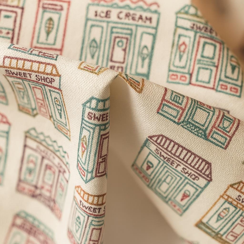 Kids Curtains: Sweet Shop Print, Organic Cotton - Custom Sizes — image 7