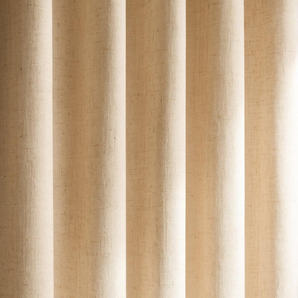 Natural Hemp Curtains: Oatmeal Beige - Semi-Sheer or Lined Panels — image 5