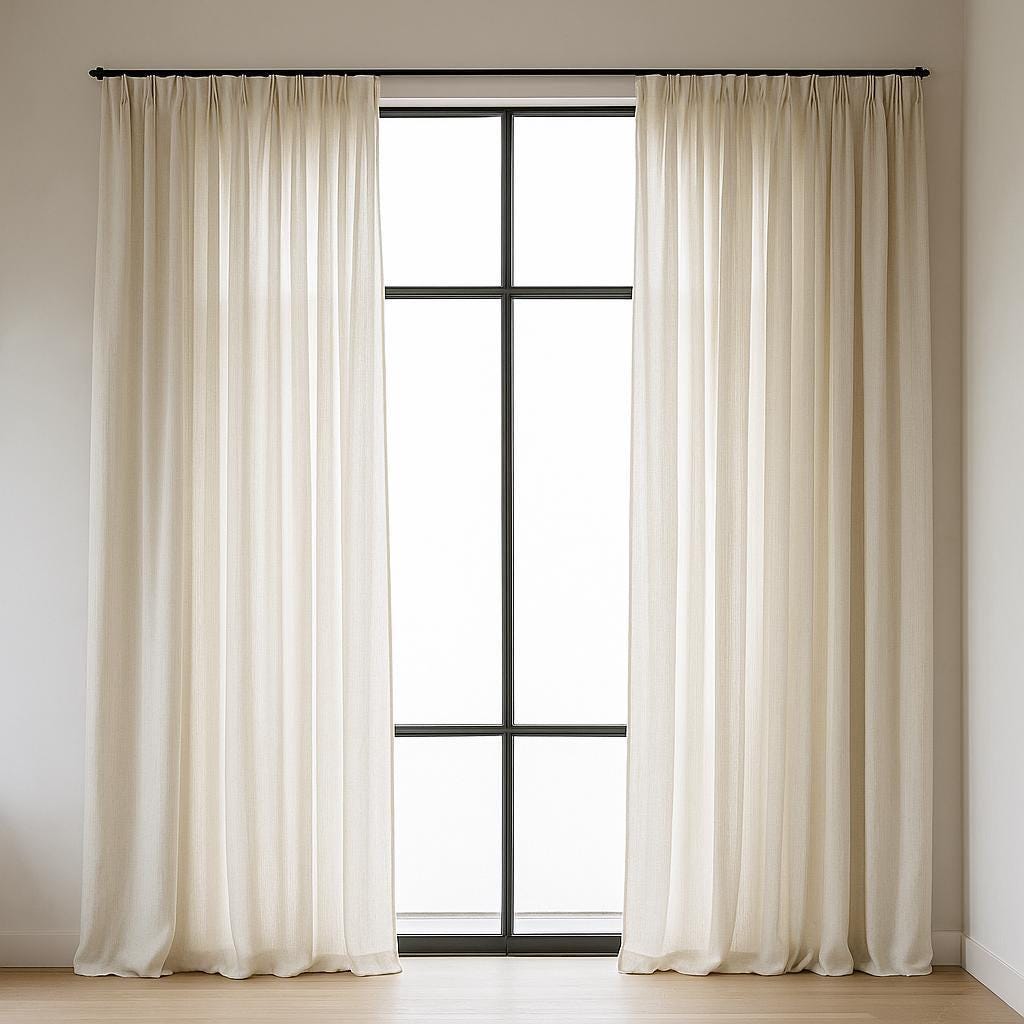 Ivory Linen Sheer Curtains: Custom Lengths, Multiple Heading Styles — image 5