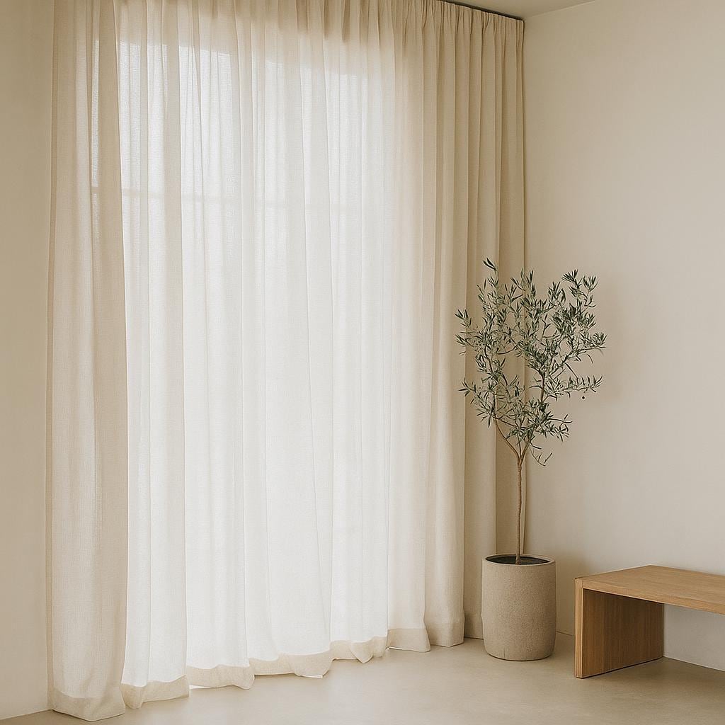Ivory Linen Sheer Curtains: Custom Lengths, Multiple Heading Styles — image 8