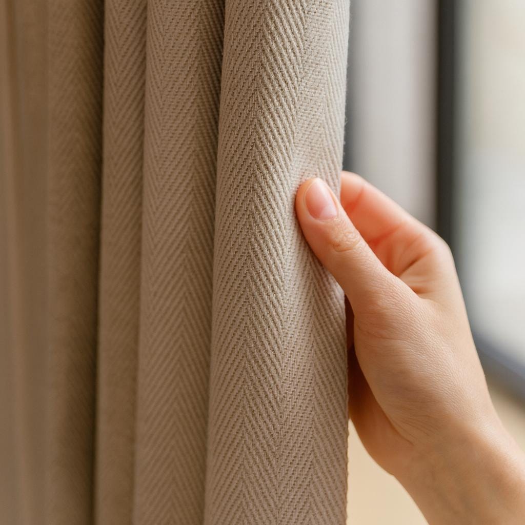 Taupe Linen Pinch-Pleat Curtains (Custom Width & Length, Blackout or Cotton Liner) — image 1