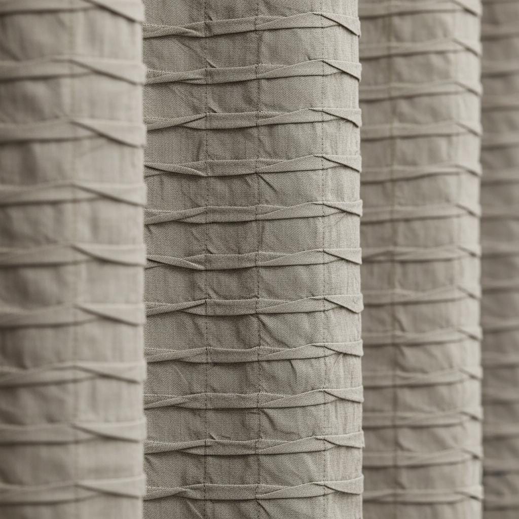 Warm Greige Cotton-Linen Curtains - Handmade, Light-Filtering or Blackout — image 1