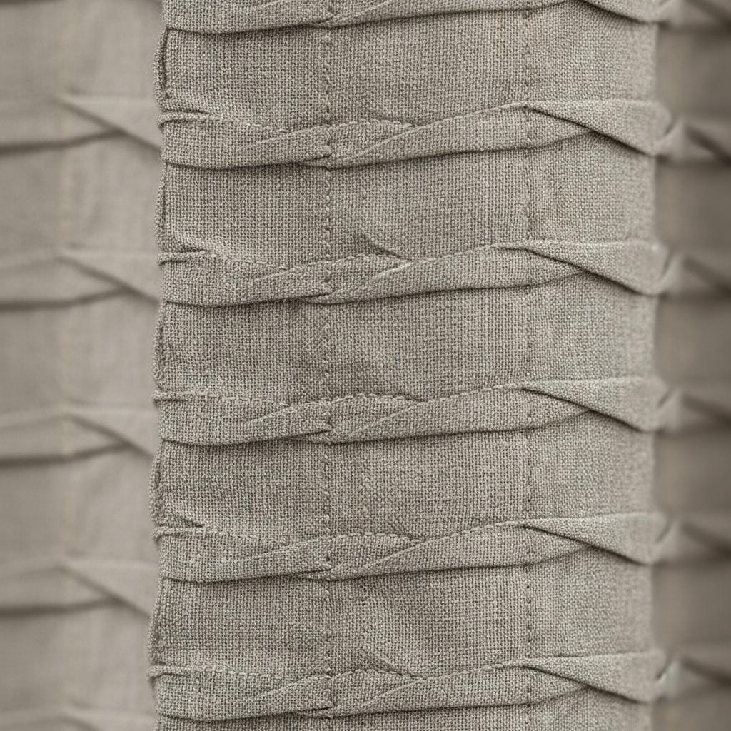 Warm Greige Cotton-Linen Curtains - Handmade, Light-Filtering or Blackout — image 8