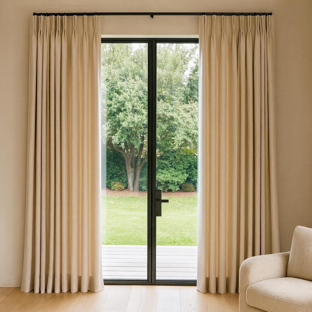 Barley Linen Curtains - Pinch-Pleat, Blackout or Light-Filtering Liner — image 4