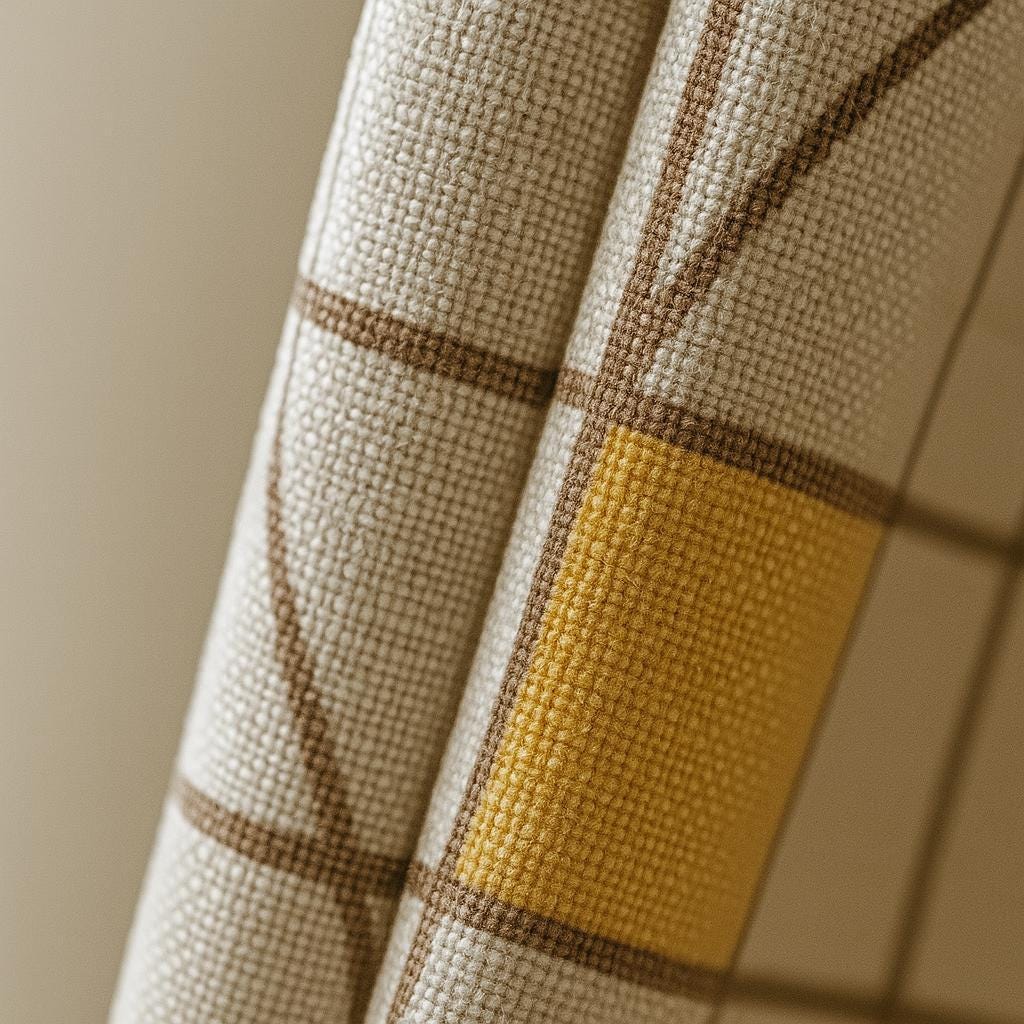 Colorblock Linen Curtains - Custom Size, Blackout or Cotton Lining — image 8