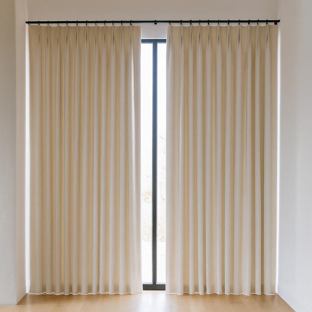 Ivory Linen Curtains: Pinch Pleat, Custom Sizes, Blackout or Cotton Lined — image 7