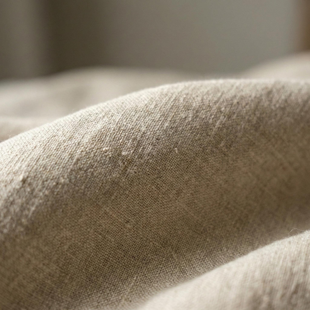Blackout Linen Curtains: Organic Fabric, Warm Oatmeal Beige - Custom Sizes — image 9