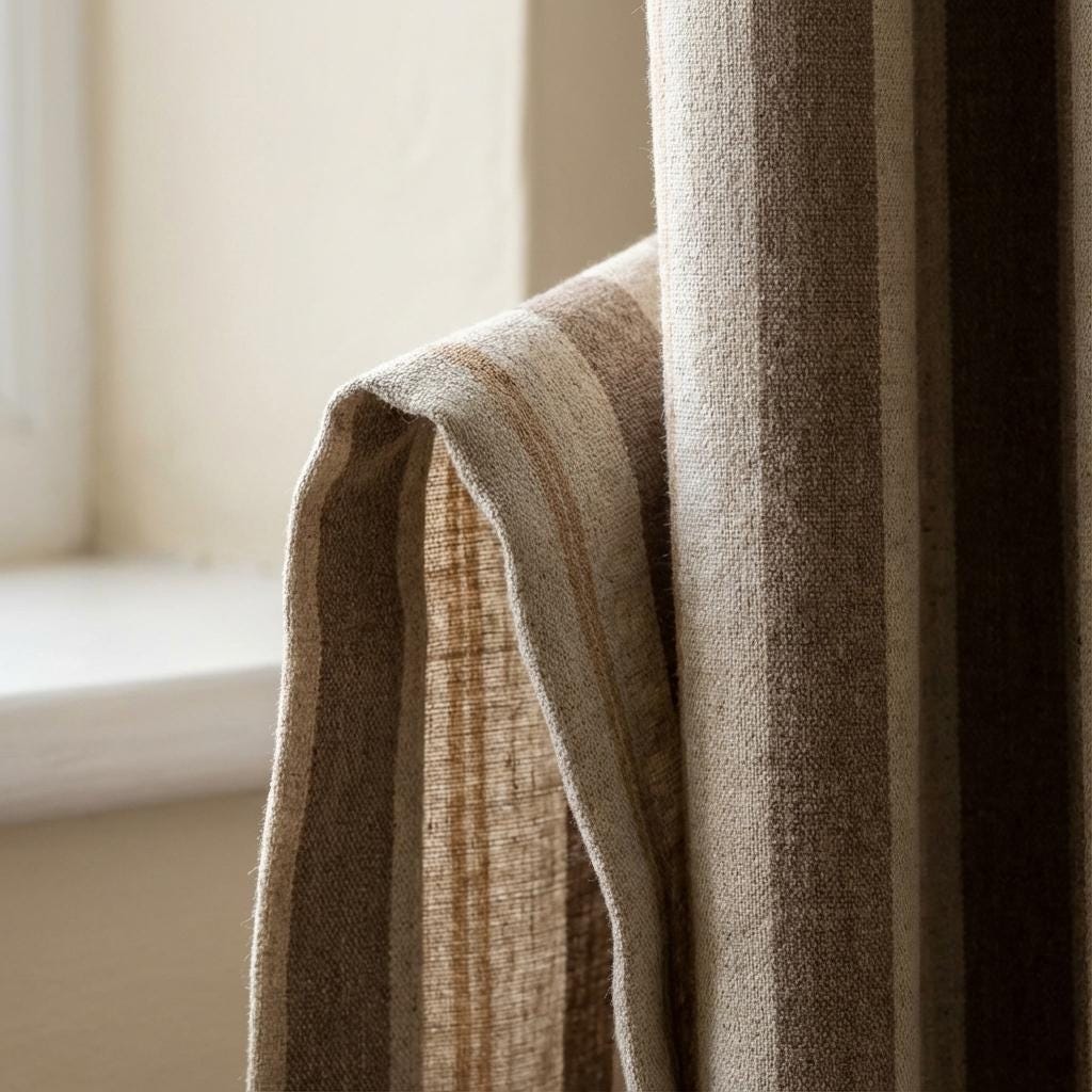 Farmhouse Stripe Curtains: Organic Linen, Light-Filter or Blackout — image 6