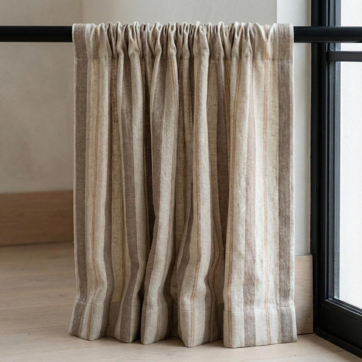 Farmhouse Stripe Curtains: Organic Linen, Light-Filter or Blackout — image 7