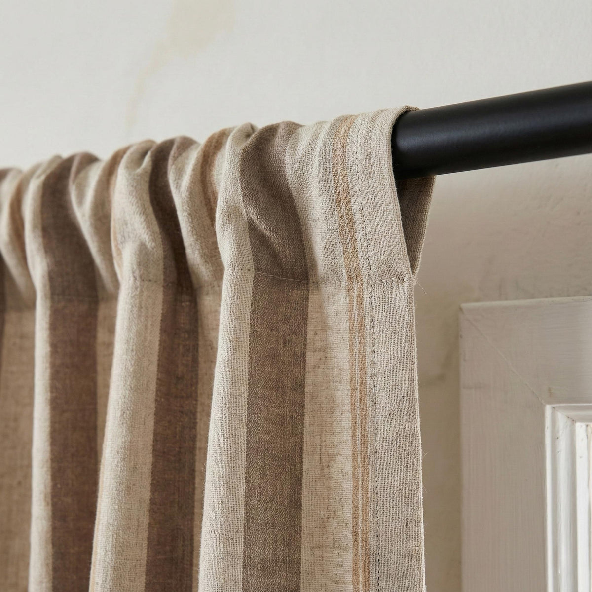 Farmhouse Stripe Curtains: Organic Linen, Light-Filter or Blackout — image 2