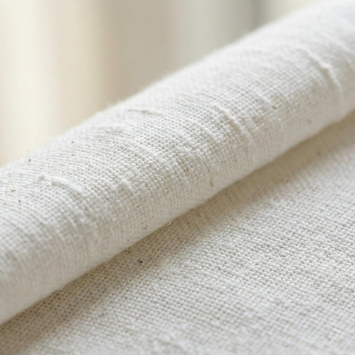 Organic White Linen Curtain Panel: Blackout or Light-Filtering Liner — image 6