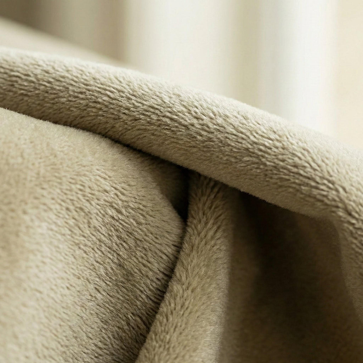 Pale Beige Velvet Curtains, 320 GSM Heavyweight, Blackout Option — image 8