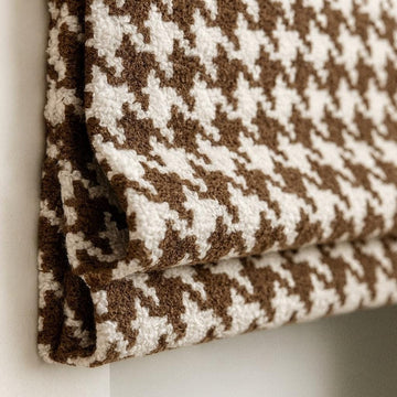 Houndstooth Roman Shade, Organic Cotton (Light-Filtering or Blackout) — image 1