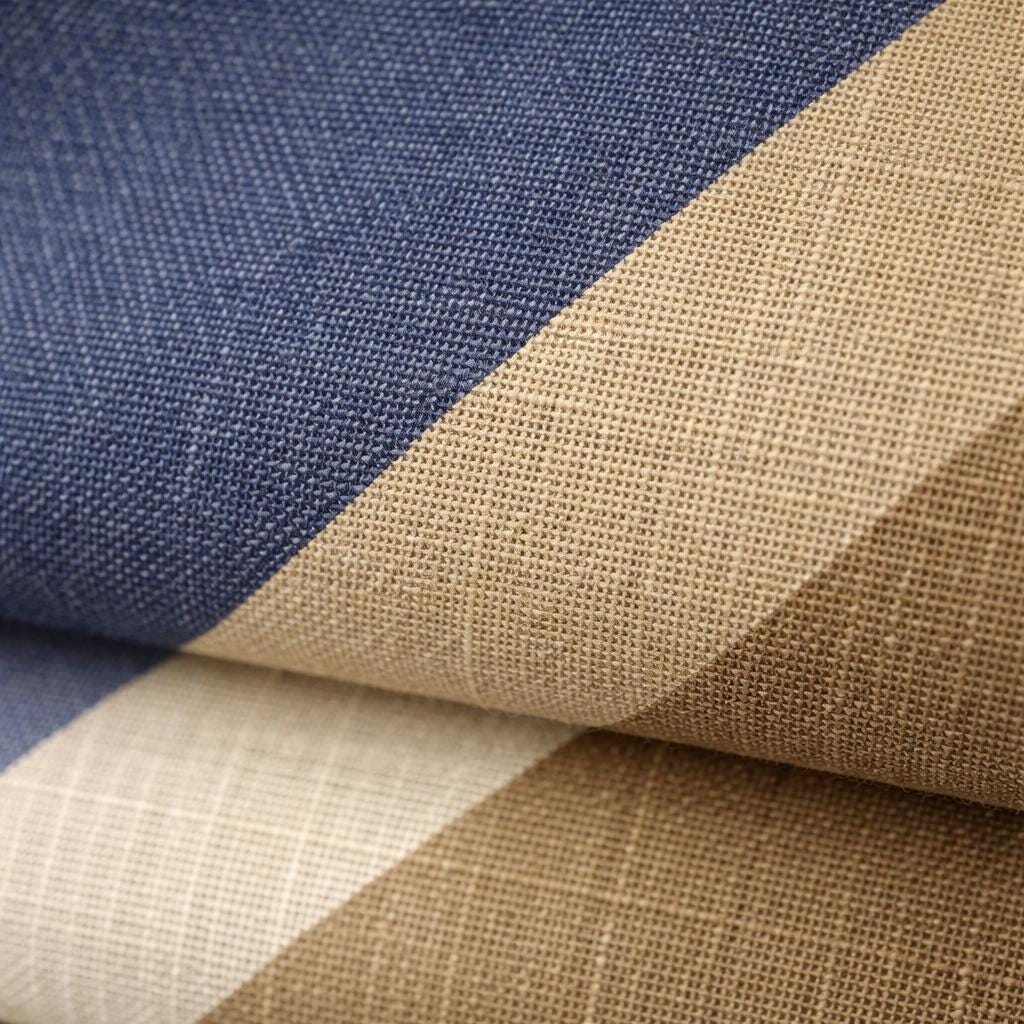 Custom Striped Linen Roman Shade | Coastal Farmhouse Style — image 9