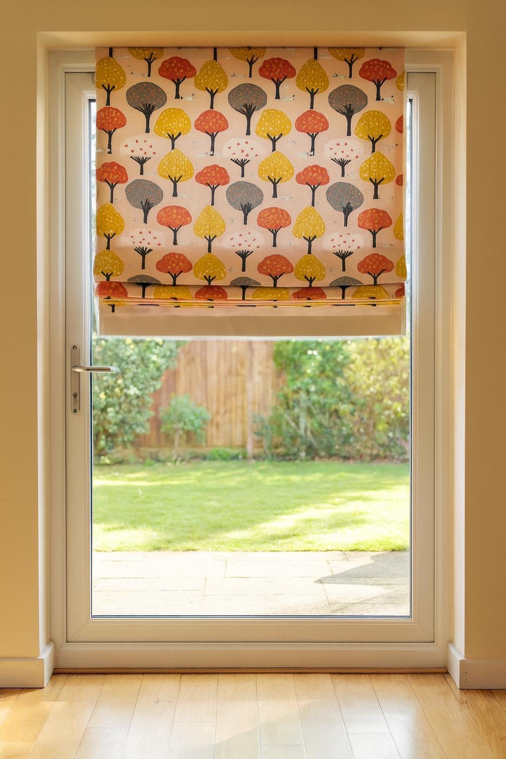 Forest Animals Roman Shade: Organic Cotton Nursery Window Blind (Custom Size) — image 7
