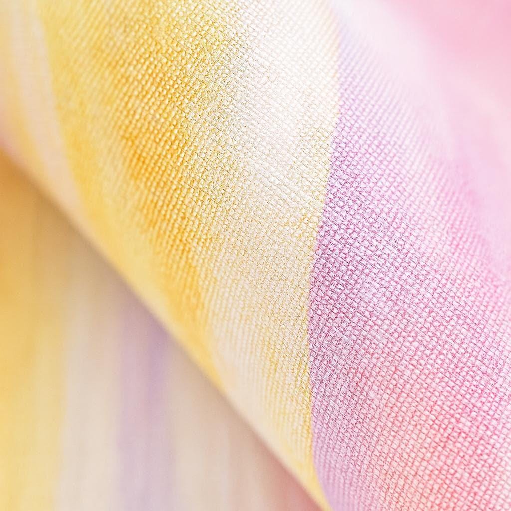 Kids Nursery Roman Shade, Watercolor Pastel Stripes (Organic Linen) — image 9