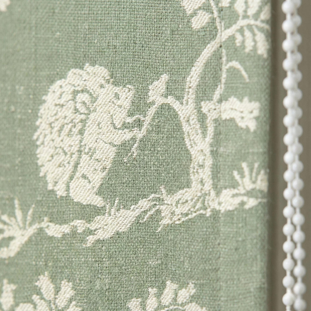 Kids Roman Shade, Sage Green Linen, Woodland Animals (Custom Size) — image 9