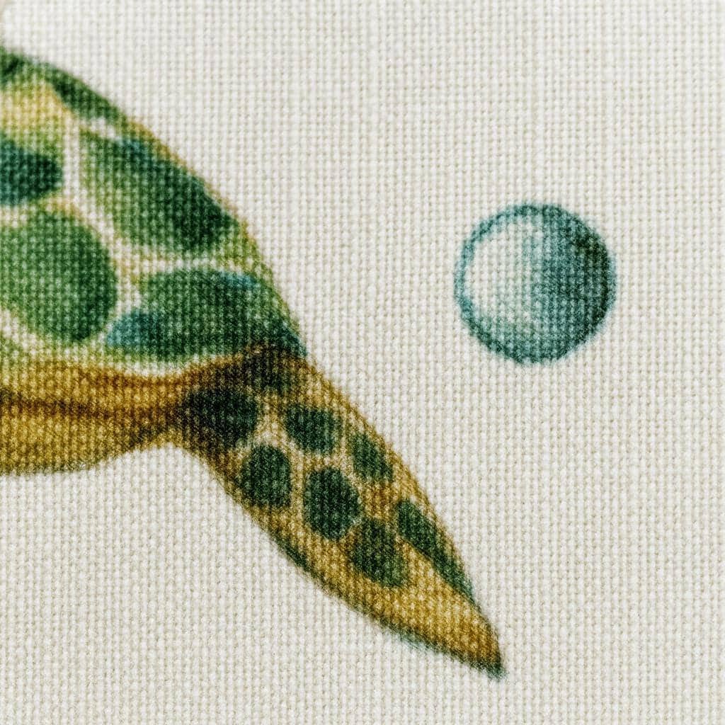 Sea Turtle Roman Blind - Organic Linen for Nursery or Playroom — image 4