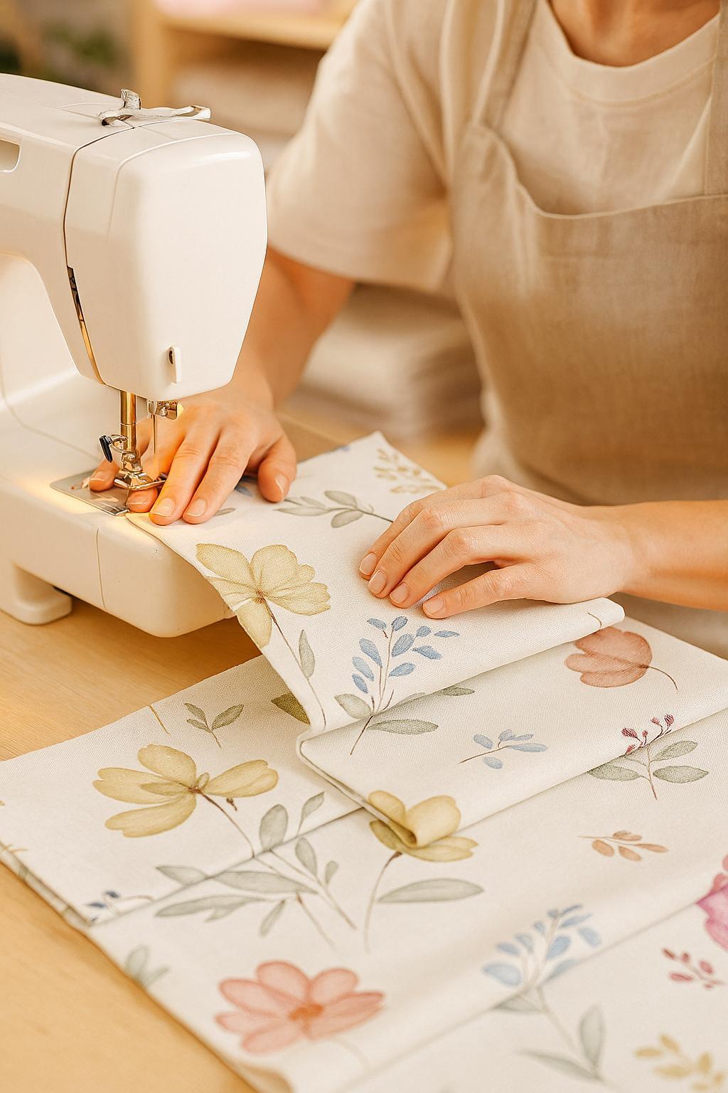 Watercolor Floral Roman Blinds: Thick Linen, Kids Room Shade — image 5