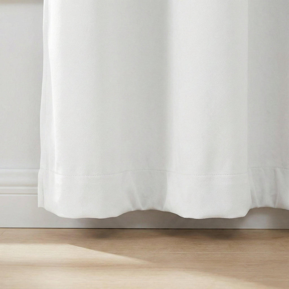 Snow White Velvet Curtains, 320 GSM, Blackout Options, Custom Size — image 7