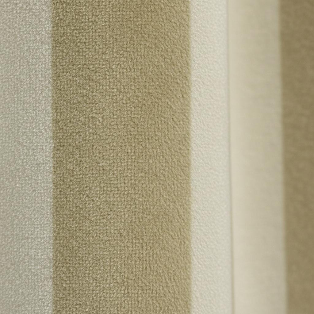 Beige Striped Velvet Roman Shade, Custom Window Blind, Blackout or Light Filtering — image 5