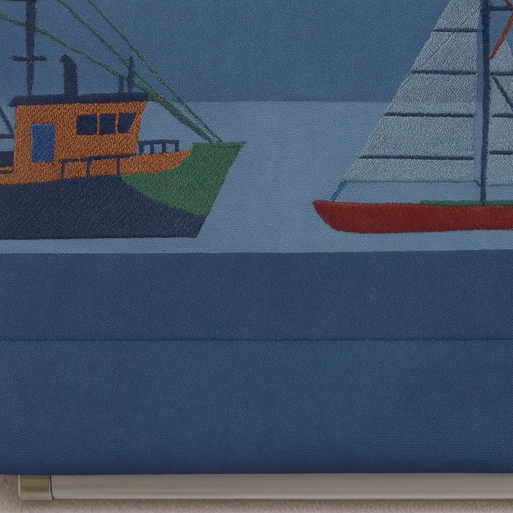 Roman Shade: Kids Nautical Boat Print (Light Filtering or Blackout) — image 7