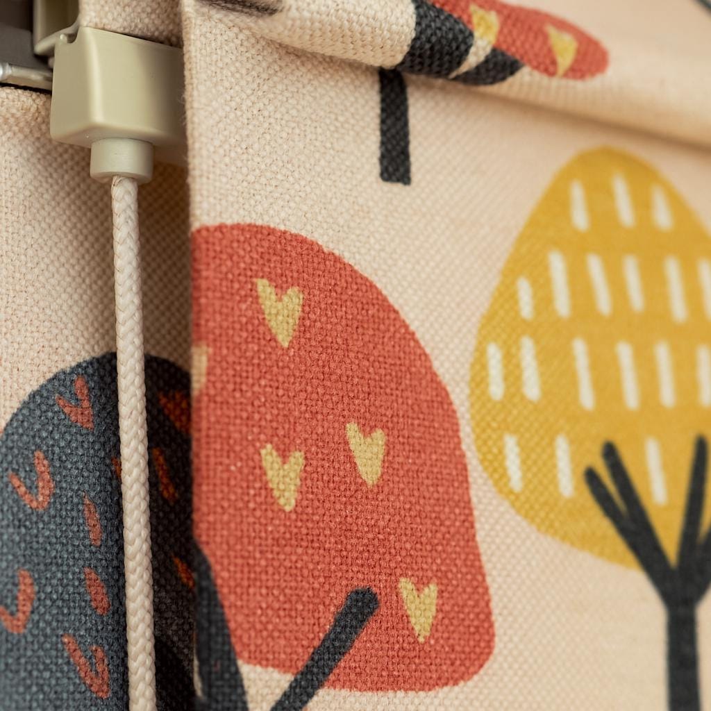 Forest Animals Roman Shade: Organic Cotton Nursery Window Blind (Custom Size) — image 8