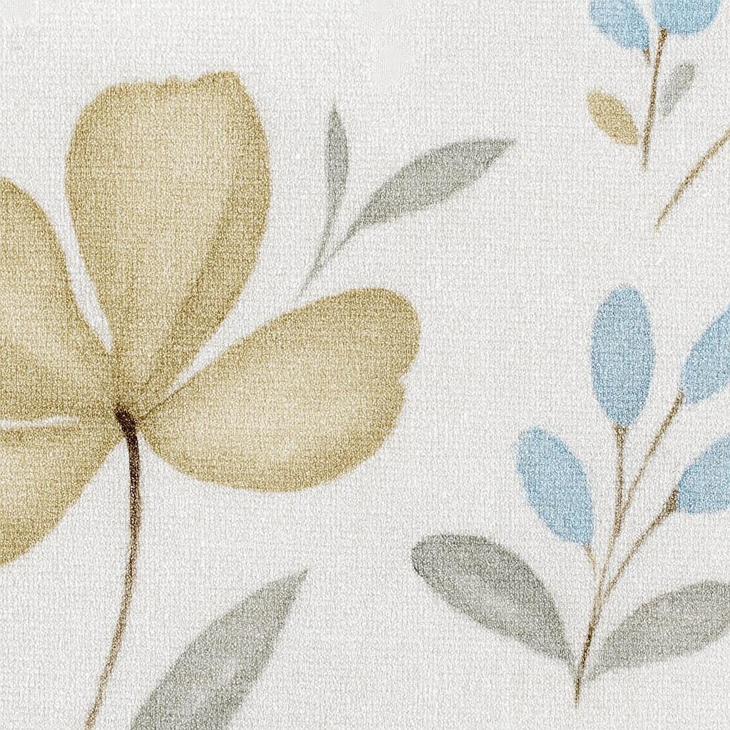 Watercolor Floral Roman Blinds: Thick Linen, Kids Room Shade — image 3