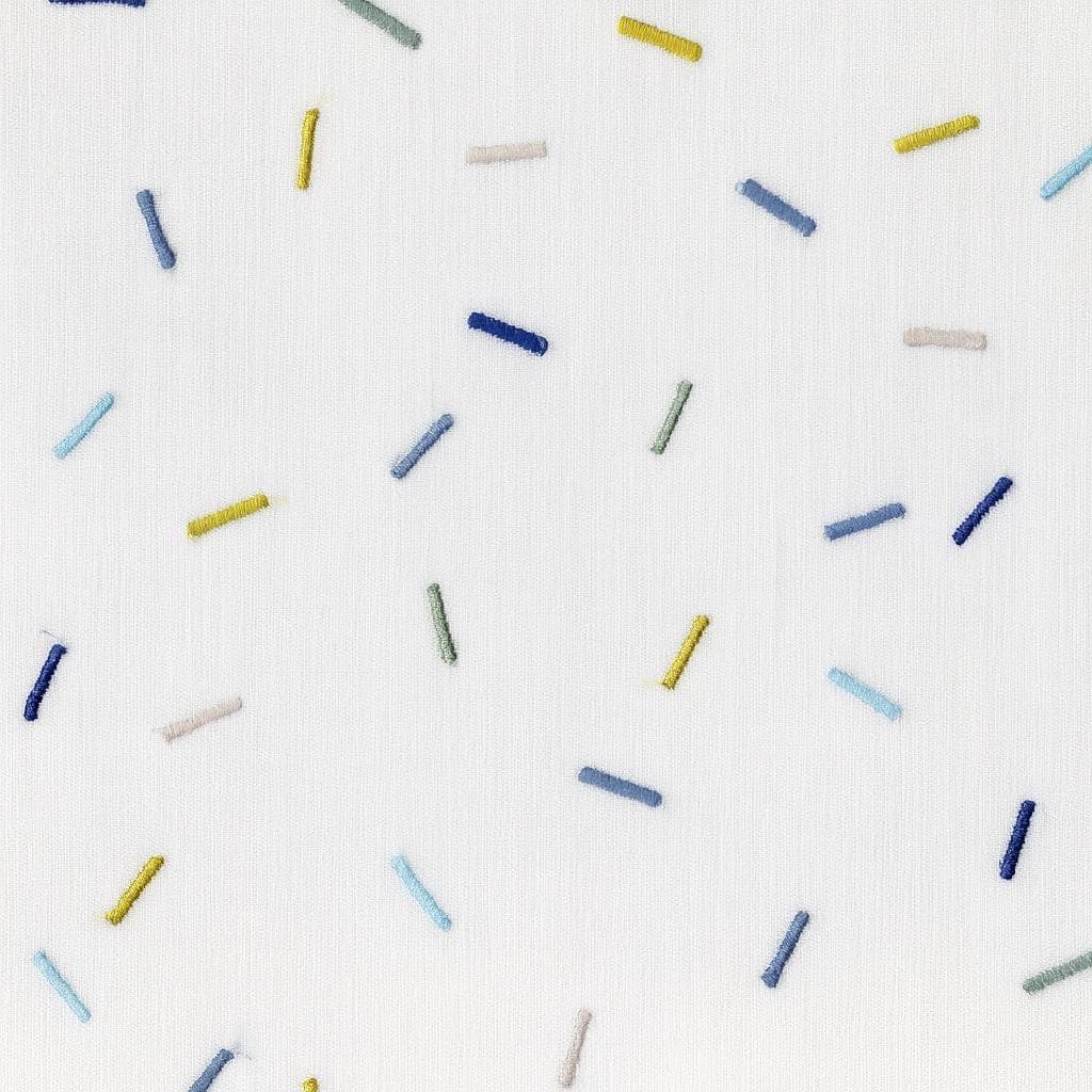 Sprinkle Embroidered Roman Blind: Organic Linen, Kids Blackout Shade — image 8