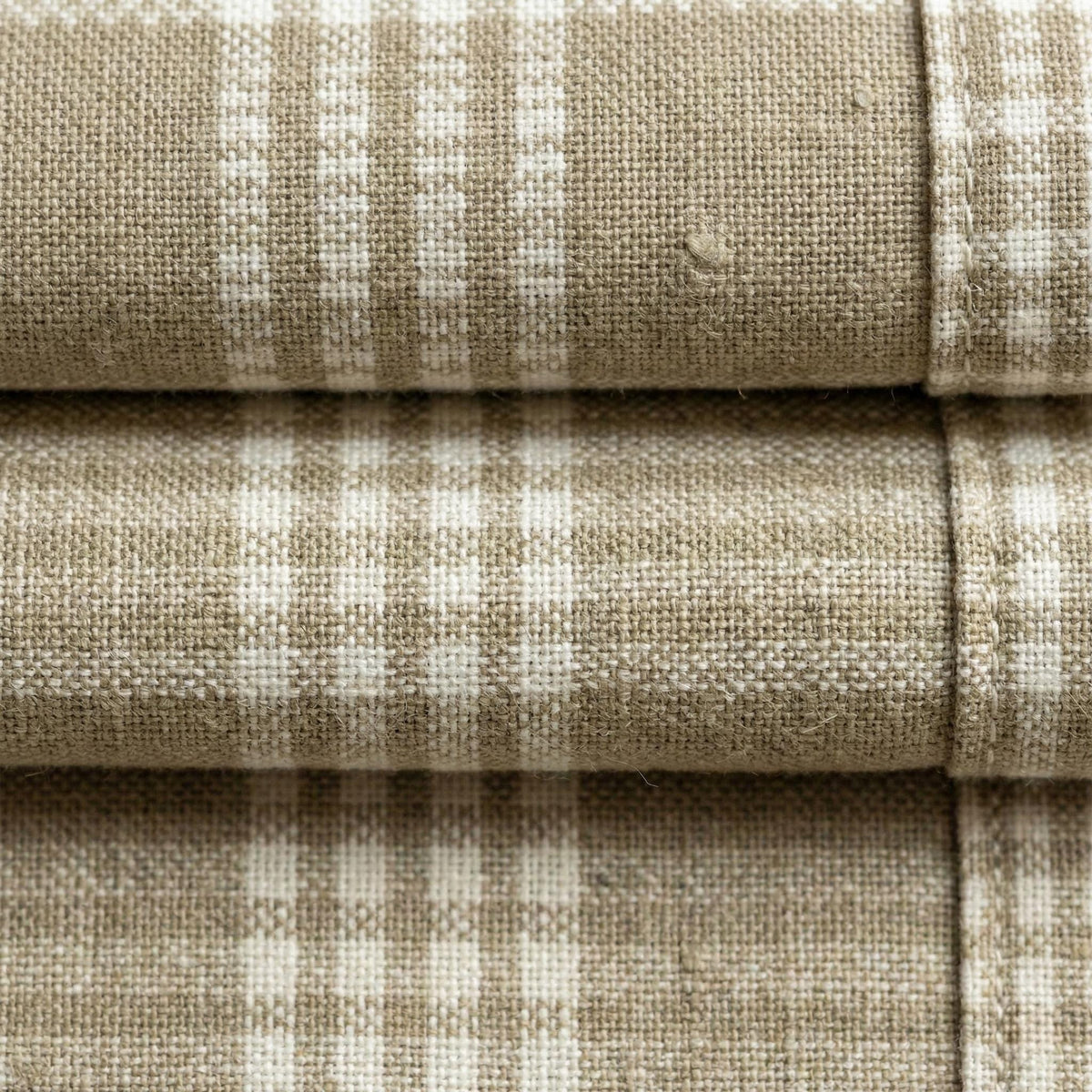 Olive Green Plaid Linen Roman Shade, Farmhouse Window Blind, Custom Made to Measure — image 8