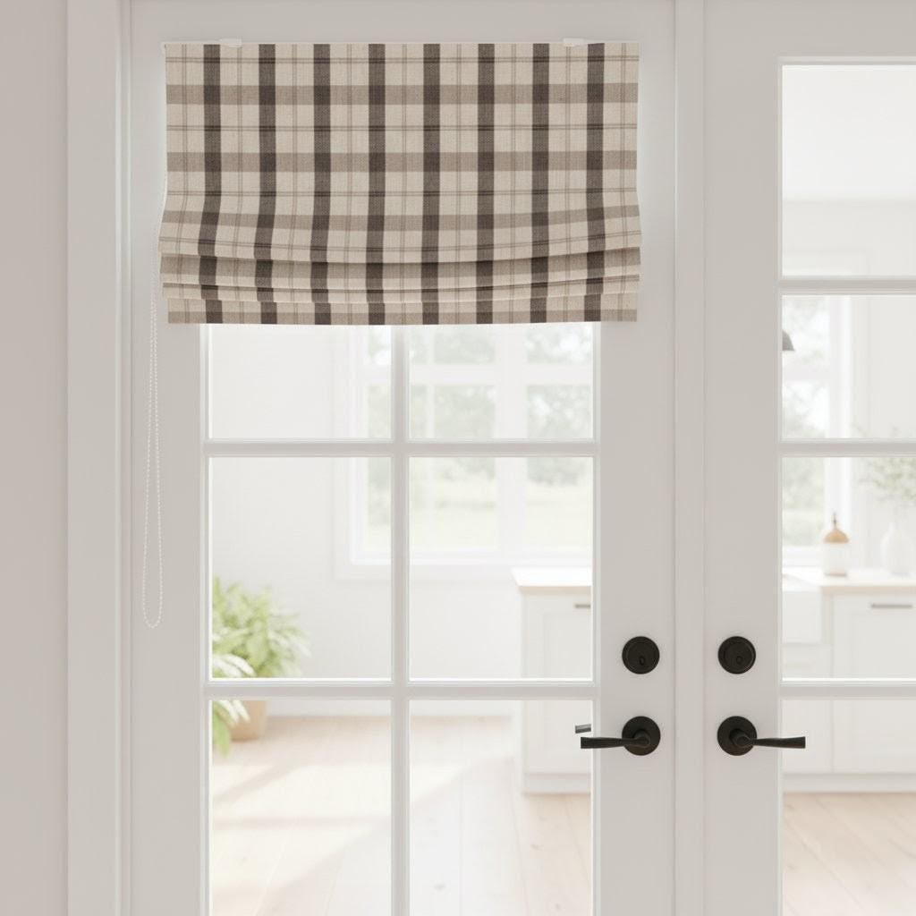 Farmhouse Linen Roman Shade - Corded, Made to Measure, Blackout Option — image 6