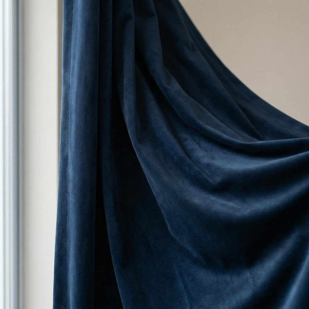 Navy Blue Velvet Curtains, 320 GSM Heavyweight, Blackout Options — image 8