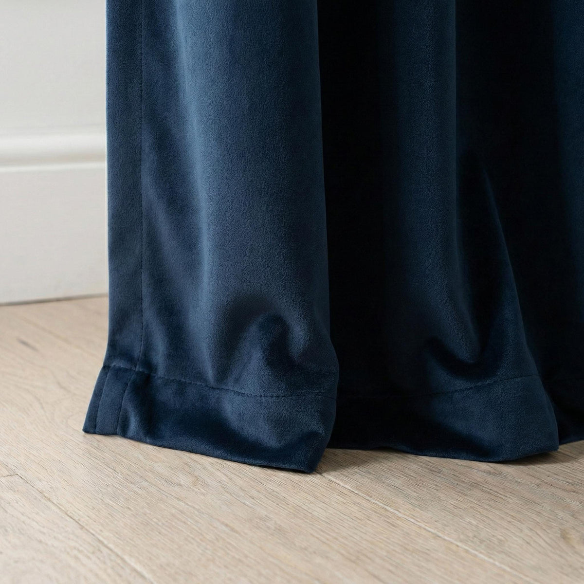 Navy Blue Velvet Curtains, 320 GSM Heavyweight, Blackout Options — image 5