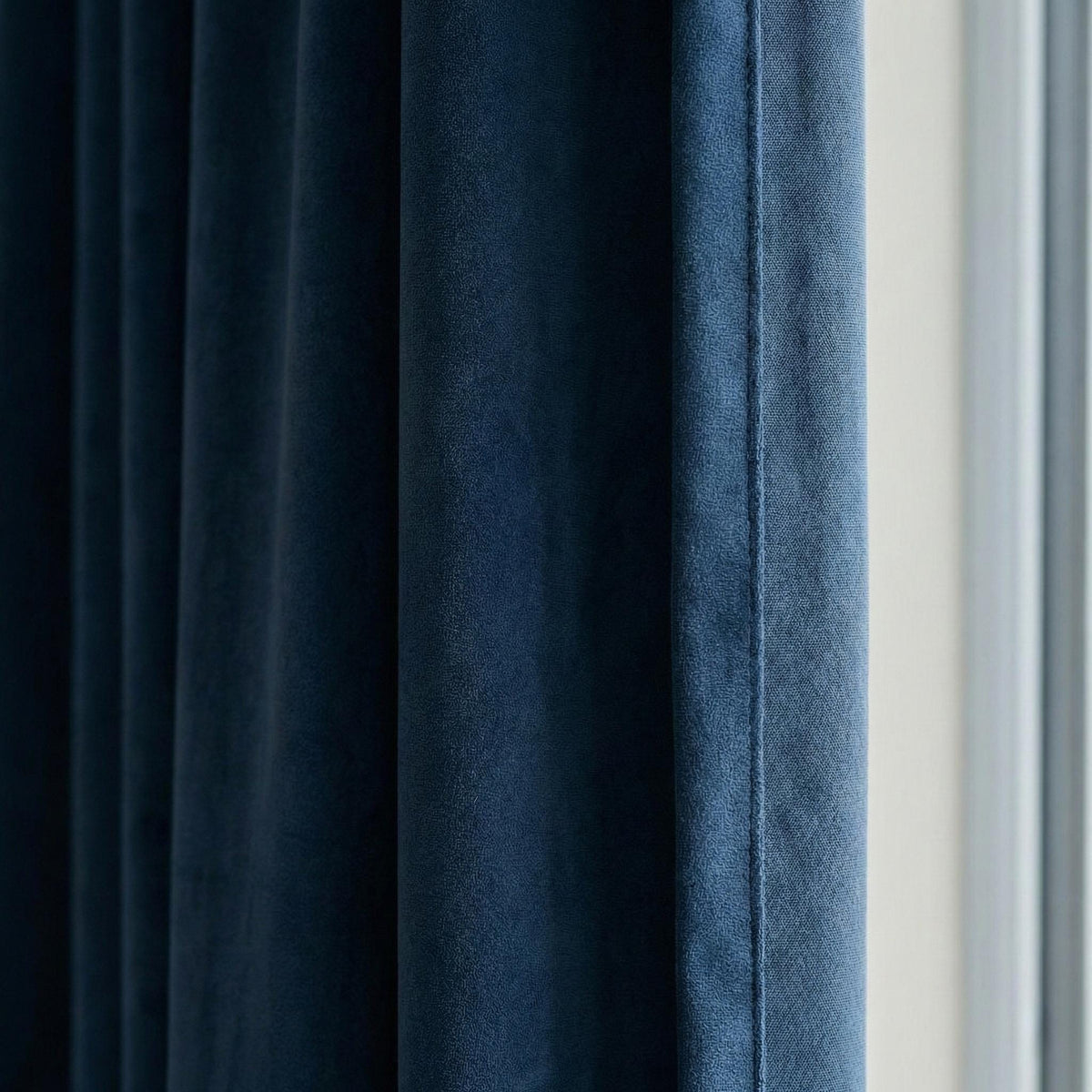 Navy Blue Velvet Curtains, 320 GSM Heavyweight, Blackout Options — image 6