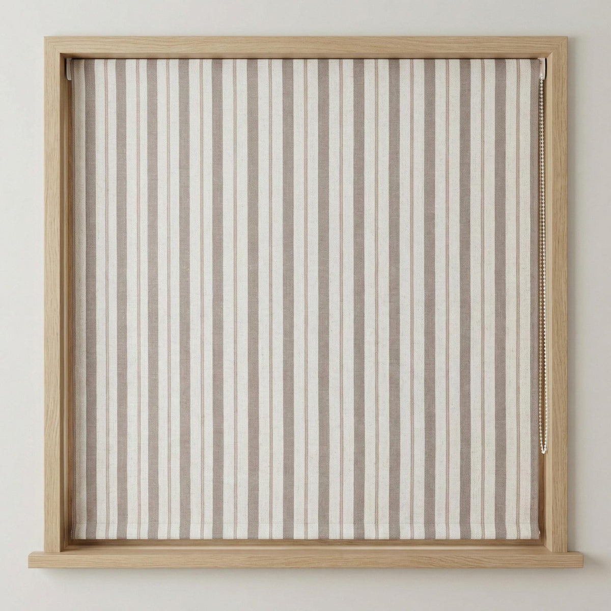 Roman Shade: Pure Linen with Farmhouse Stripes (Blackout or Cotton Liner) — image 6