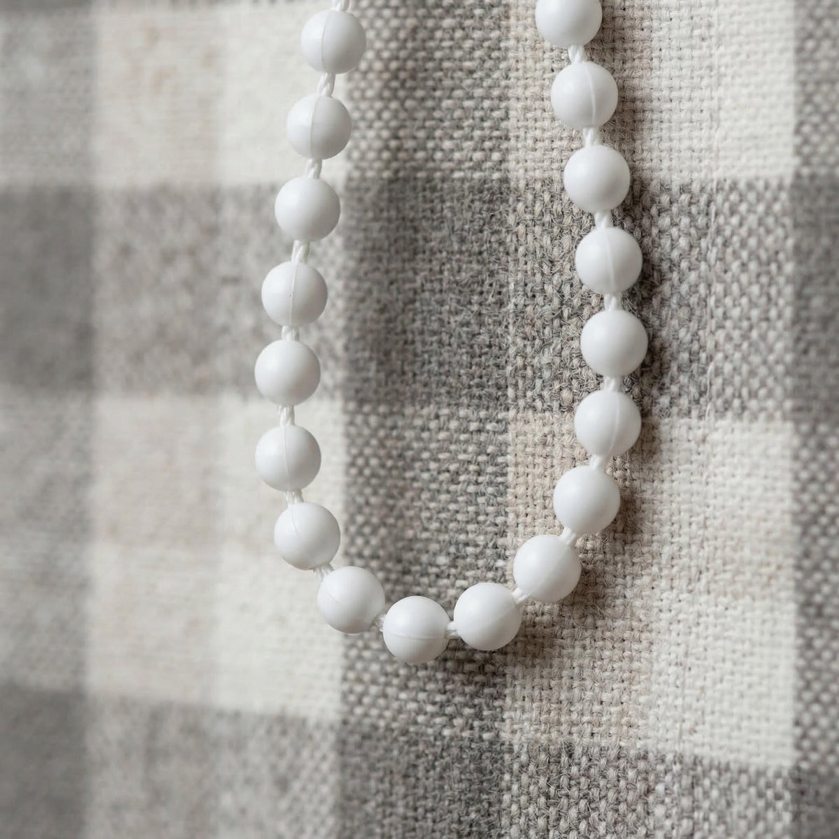 Custom Plaid Linen Roman Shades, Farmhouse Check Window Treatments (Light Filtering or Blackout) — image 3