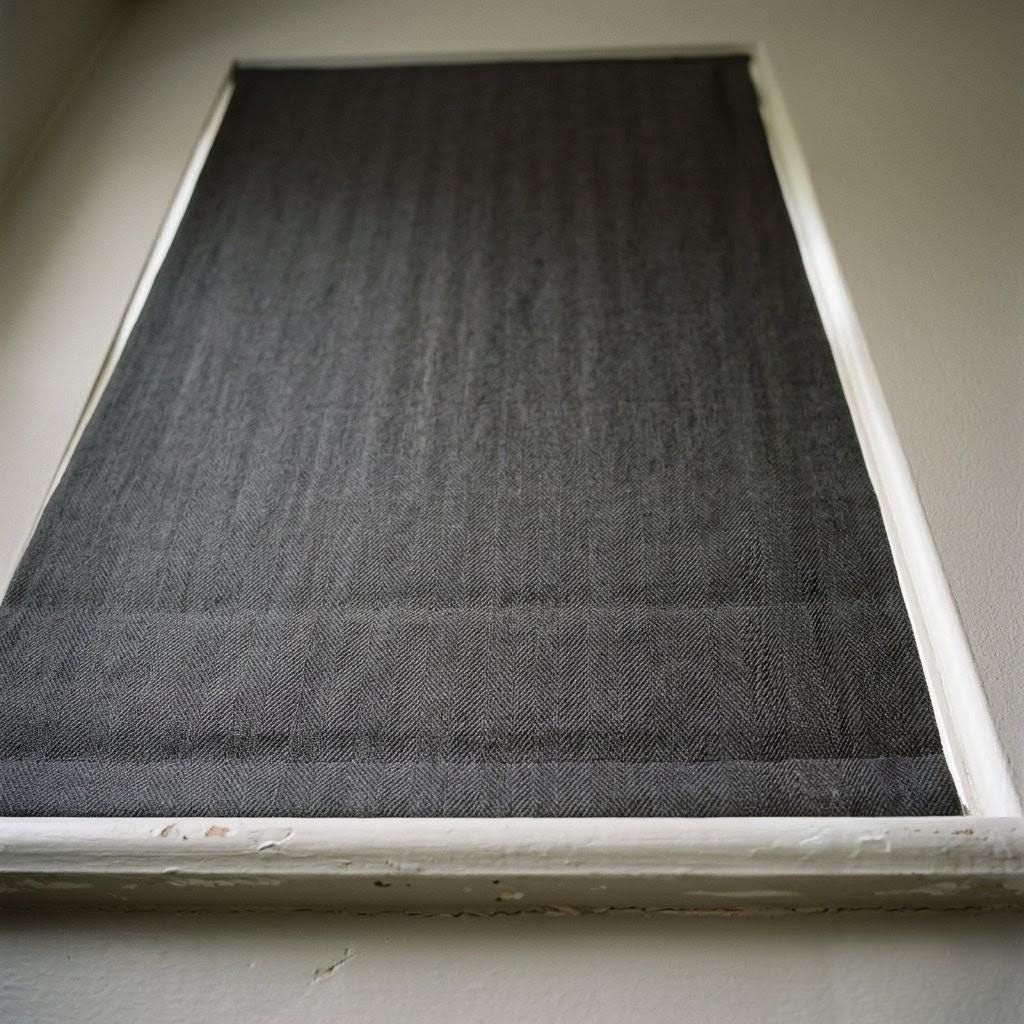 Custom Charcoal Herringbone Linen Roman Shades (Blackout/Light Filtering) OEKO-TEX Window Treatments — image 5