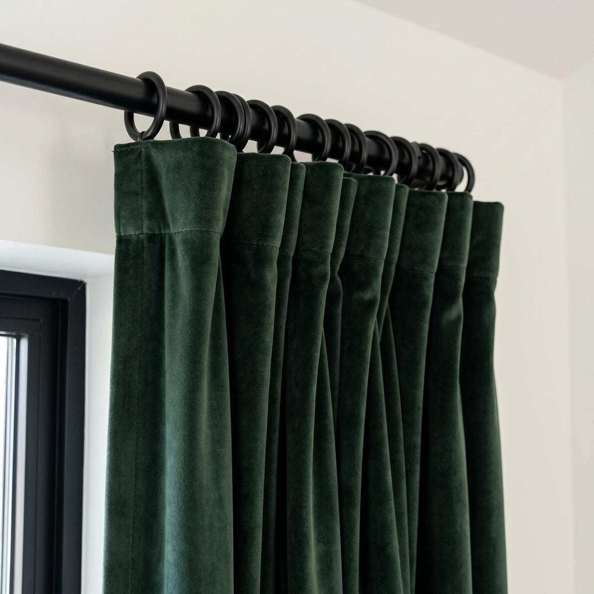 Forest Green Velvet Curtains, Heavy Luxury Drapes, Custom Blackout Window Panels for Living Room Bedroom — image 6