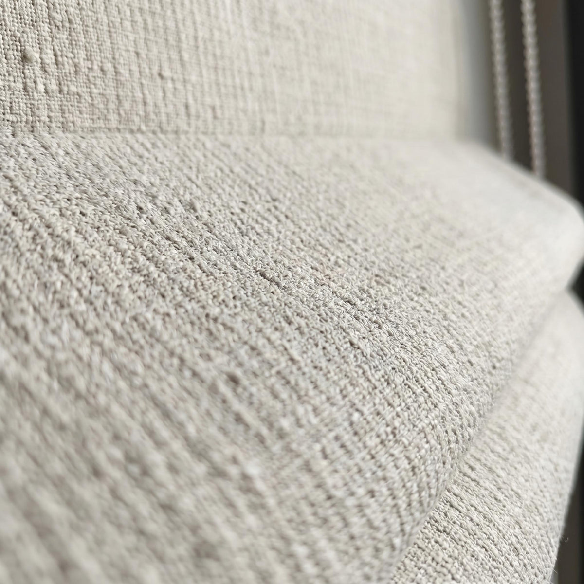 Textured Linen Roman Shade, Oatmeal Beige Woven Roman Blind, Custom Corded Window Shade, Blackout or Cotton Lined — image 6