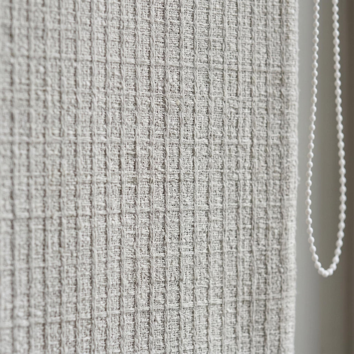 Textured Linen Roman Shade, Oatmeal Beige Woven Roman Blind, Custom Corded Window Shade, Blackout or Cotton Lined — image 5