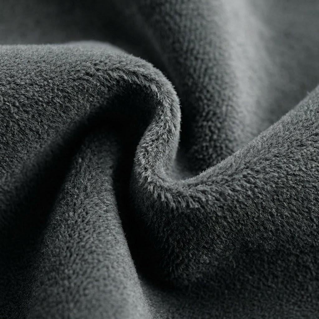 Charcoal Gray Velvet Curtains, Heavy Blackout Drapes, Custom Luxury Window Panels, Rod Pocket Back Tab Grommet — image 8
