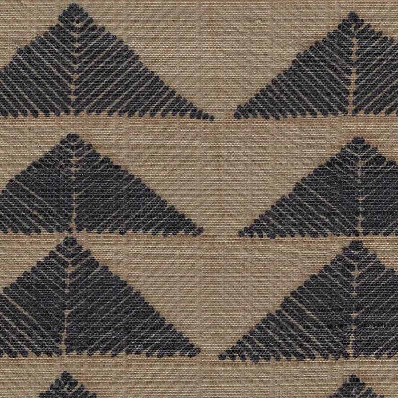 Black Beige Tribal Linen Roman Shade, Boho Geometric Corded Roman Blind, Custom Blackout Window Shade, Southwestern — image 10