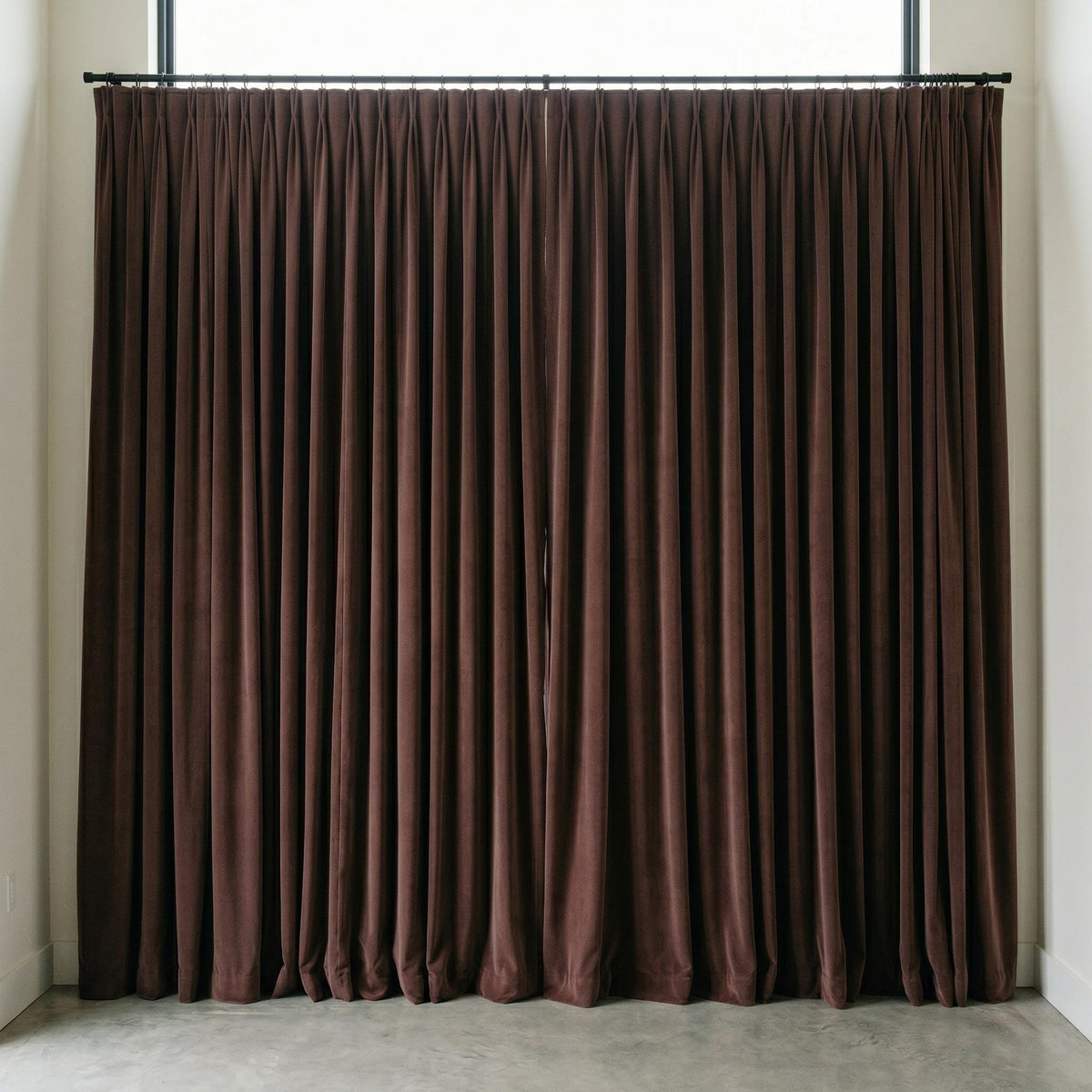 Dusty Rose Mauve Velvet Curtains, Heavy Luxury Drapes, Custom Blackout or Cotton Lined Window Panels — image 3